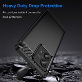 Techsuit Carbon Silicone maska za Motorola Edge 40 Neo - crna | shoptok.hr