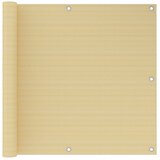 Balkonski zastor bež 90 x 300 cm HDPE | Shoptok.si