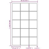  Zidna ogledala 6 kom crna 100x60 cm metalna | Eponuda.ba