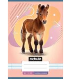 NEBULO Speti zvezek za 1. razred, črtasti, A5, 14-32, z živalmi - konji | Shoptok.si