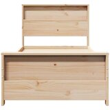 vidaXL krevetna konstrukcija smeđa 90 x 190 cm masivna borovina | shoptok.hr