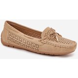 Boto Ladies moccasins with perforated pattern and lacing Khaki Mirisa | shoptok.hr