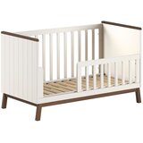 Vipack Bež dječji krevet od masivnog bora s uklonjivom stranicom/s podesivom visinom 70x140 cm Sezane – | shoptok.hr