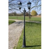  Stoječa vrtna svetilka 230 cm temno zelena/črna aluminijasta Cene