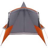  Teepee šotor s streho Siva in oranžna 720 x 465 x 295 cm, (5000091115) | Shoptok.si