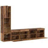TV zidna jedinica Zidne 4 pcs Staro drvo Konstruirano drvo | shoptok.hr