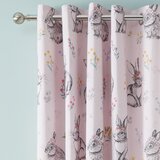 Catherine Lansfield Rožnate otroške zavese v kompletu 2 ks 168x183 cm Bunny Tails Ditsy Flowers – | Shoptok.si