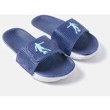  White-Navy Blue Rubber Flip-Flops Athens | shoptok.hr