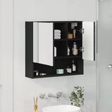 Ogledalo ormar Zidne Crna 59 x 17 x 55 cm Konstruirano drvo | shoptok.hr
