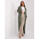 Wool Fashion Italia Cardigan-AT-SW-2395.30-khaki | Shoptok.si