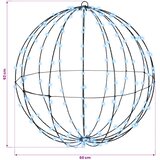  Lopta 2 kom. Hladna bijela 60 x 60 x 62 cm Metal Slike