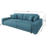 Ropez Turkizna raztegljiva/s prostorom za shranjevanje sedežna garnitura iz rebrastega žameta 234 cm Sara – | Shoptok.si
