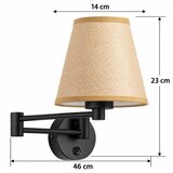 Brilagi Zidna lampa NUBILA 1xE27/15W/230V bež/crna | Eponuda.com