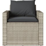  4-dijelni set vrtnih sofa s jastucima svijetlosivi poliratan | shoptok.hr