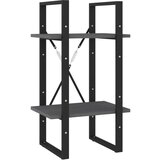 Maison Chic Knjižna omara - Knjižni regal 2-nadstropna siva 40x30x70 cm trdna borovina, (21726100) | Shoptok.si