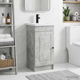  Kupaonski umivaonik s sudoperom Betonska siva 42 x 40 x 84,5 cm | shoptok.hr