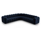 Micadoni Modra žametna kotna sedežna garnitura Lupine – | Shoptok.si