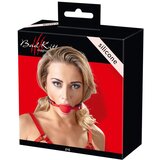 Bad Kitty - silikonski nastavci za usta s remenom od umjetne kože (crveni) | shoptok.hr