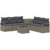  Set sofe 8 kom. Siva i tamno siva Poli Rattan i čelik | shoptok.hr