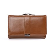 Shelvt Women's wallet brown faux leather Cene