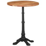 vidaXL Bistro stolić Ø 60 x 76 cm od masivnog bagremovog drva | shoptok.hr