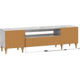  LED TV kabinet Betonska siva Konstruirano drvo | shoptok.hr
