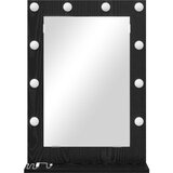 vidaXL ogledalo za toaletno mizo Črn hrast Les 70 x 50 x 18 cm | Shoptok.si