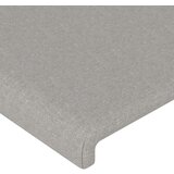 vidaXL LED posteljno vzglavje svetlo sivo 144x5x78/88 cm blago | Shoptok.si
