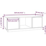  Stolić za kavu boja meda 110 x 50 x 40 cm od masivne borovine | Shoptok.si