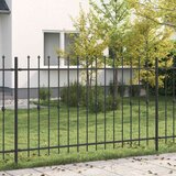 Vrh z bodicami Črna 200 x 130 cm Prašno lakirano jeklo, (5000157809) | Shoptok.si