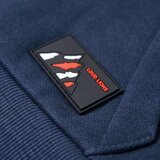  Dječja majica s kapuljačom modra prošarana i narančasta 140 | shoptok.hr