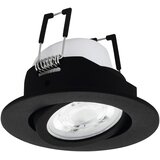Eglo ugradbeni spot Saliceto-Z 99669, LED 4,7 W RGB, Ø 8,8 cm, crna | shoptok.hr