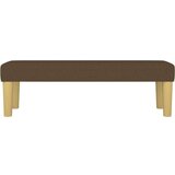  Klupa tamnosmeđi 100x30x30 cm od tkanine | shoptok.hr