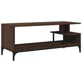 TV ormarić boja hrasta 102x40x41 cm konstruirano drvo i čelik | shoptok.hr