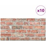  Zidne panele 10 pcs Crvena 100 x 50 cm EPS pjena | shoptok.hr