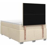 Boxspring krevet s madracem Krem 120 x 190 cm Tkanina | shoptok.hr