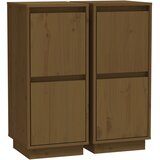  Komode 2 kom boja meda 31,5 x 34 x 75 cm od masivne borovine | shoptok.hr