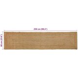 vidaXL Tepih Bež 60 x 250 cm Juta | shoptok.hr