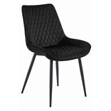Brandless Stol VERDO - črn žamet / črne noge x 3, (22055161) | Shoptok.si