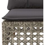 vidaXL 11-dijelni set vrtnih sofa od poliratana s jastucima sivi | shoptok.hr