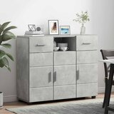  Drveni ormar s ladicama Betonski sivi 88,5 x 30,5 x 73 cm | shoptok.hr