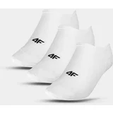 4f Women's Casual Short Socks (3 Pack) - White