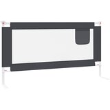  Sigurnosna ograda za dječji krevet tamnosiva 160x25 cm tkanina | shoptok.hr