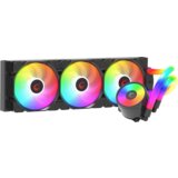 CPU hladnjak AIO Liquid gaming RAMPAGE ICEBLADE C8 Black 72CFM 2000RPM ARGB Fan AM5/LGA1700 Compatible LED Tube 360mm | Eponuda.ba