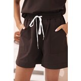 Kesi Włoski Women's punto set with short sleeves and shorts brown | shoptok.hr