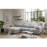 MID.YOU KOTNA SEDEŽNA GARNITURA, rebrasti žamet svetlo siva | Shoptok.si