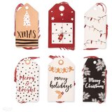  Novogodišnje etikete za dekoraciju 24 kom | Merry Holidays (etikete za) Cijene