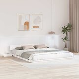  Krevetna konstrukcija Bijelo 200 x 200 cm boja drva | shoptok.hr