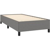  Krevet s oprugama i madracem tamnosivi 90 x 190 cm od tkanine | shoptok.hr