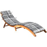 Maison Chic Vrtni Ležalnik - Sončna ležalnik z blazino trden akacijev les, (22042761) | Shoptok.si